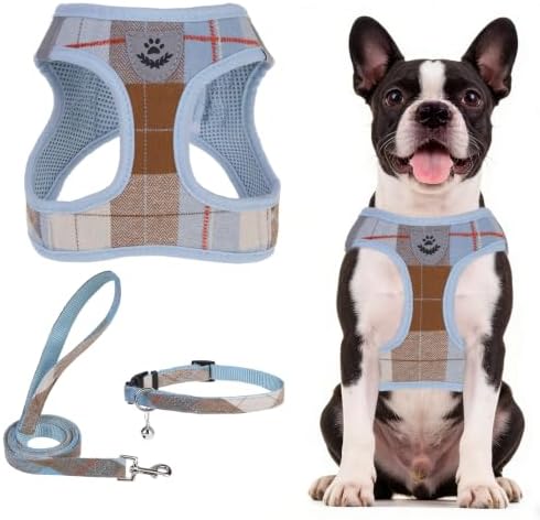 PUPTECK Dog Harness, Collar and Leash Set No Pull for Small Medium Sized by PUPTECK