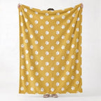 Horaldaily Ginger Yellow Dog Paw Shape 3D Textured Throw Blanket 50x60 - Image 4