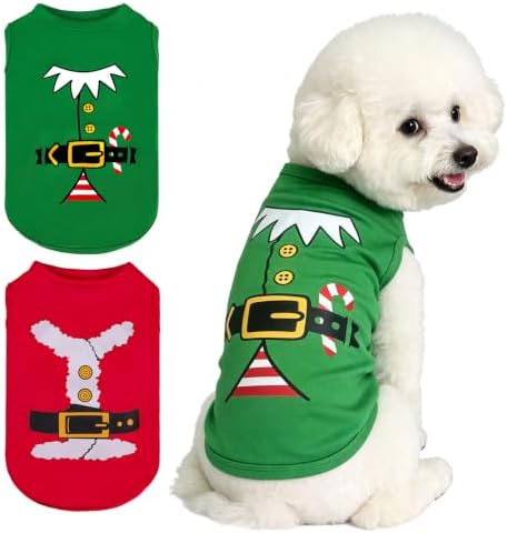 BINGPET Dog Christmas Outfit, 2PCS by BINGPET