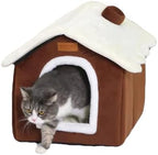 Christmas Cat Tent Cat Bed Cave(Coffee, L (20.5 X 17 X 19.7 Inch)) by GPPSUNGD