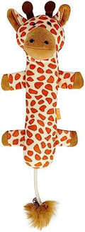 TTcat Large 11.42 Inch Giraffe Silvervine Cat Kick Toy, Crinkle Plush Cat Chew Pillow Toy with Bell Tail, Interactive Kitten Teething Stuffed Toy for Biting, Wrestling & Playing. by TTCAT