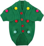 Dog Christmas Sweater Red Plaid Cardigans Dog Christmas Outfit Soft Warm Knitted Pet Clothes Cold Weather Puppy Clothes for Small Medium Large Dogs Cats - Image 6