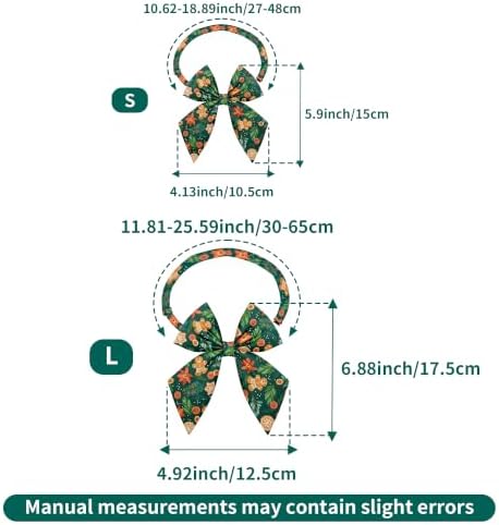 Christmas Dog Bow Ties Bulk for Large Dogs 30 Pack 4.9"*6.8" L - Image 2