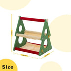 Nonta 20.47“ Christmas Cat Bed, 2‑Tier Festive Cat Perch for Indoor Cats, Soft Plush Triangle Cat Tree with Peek‑a‑Boo Holes, Stable Compact Multi‑Cat Cat Furniture for Holiday Home Decor - Image 2