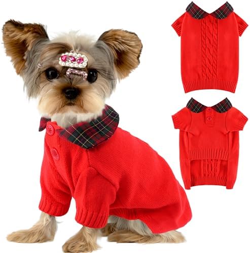 Dog Snowman Santa Sweater (Small, Polo) by BAOBICUTE