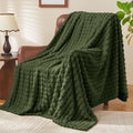 BEDELITE Olive Green Fleece Twin Blanket for Couch Dorm Room Decor, 60"x80" by BEDELITE