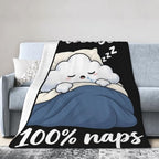 Sleepy Cloud Blanket Throw Gift for Girls Women 50"X40" - Image 4