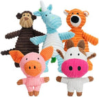 HGB 5 Pack Squeaky Dog Toys for Puppies Small Medium Dogs by HGB