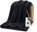 Bedsure Soft Black Throw Blanket for Couch Decor Gifts 50"x60" by BEDSURE