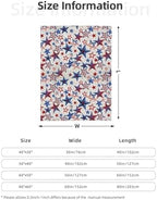 American Patriotic Fuzzy Throw Blanket for Women Men Girls Boys Soft Cozy Fleece Blankets for Bedroom Living Rooms Sofa Couch 50"x40" - Image 4