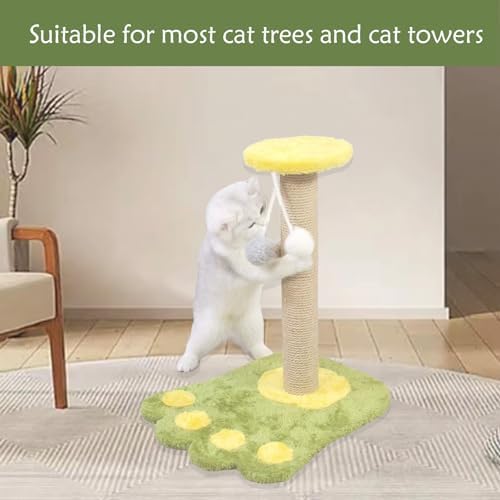 4 Pcs Cat Scratching Post Replacement for Indoor 15.7 x 3.1 Inches Cats Tree Replacement Parts Natural Sisal Cat Scratch Posts Refill Pole Part with M8 Screws Spare Cat Furniture Accessories - Image 4