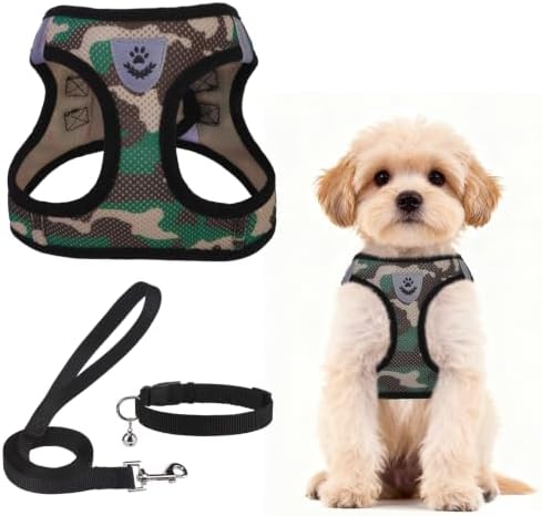 PUPTECK Dog Harness, Collar and Leash Set No Pull for Small Medium Sized by PUPTECK