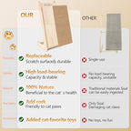Cork Cat Scratch Cardboard-cat Scratching Post Replaceable pad-Cat Scratcher Pad for Indoor-Cat Ramp-Cat Furniture Protect Sofa-Prevent Cats from Scratching Furniture-Eco-Scratcher Post Toy Gifts - Image 5
