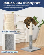 Happi N Pets Tall Cat Scratching Post, Large Cat Scratchers for Indoor Cats - Image 2