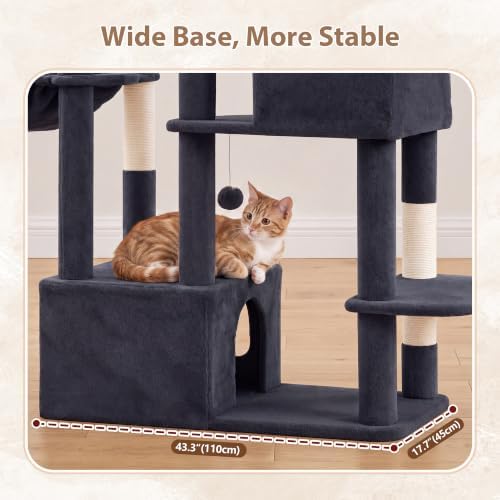 Gitelsnour 74.8'' Cat Tree Tower for Indoor Cats Large, Wide Base, GCT806G - Image 5