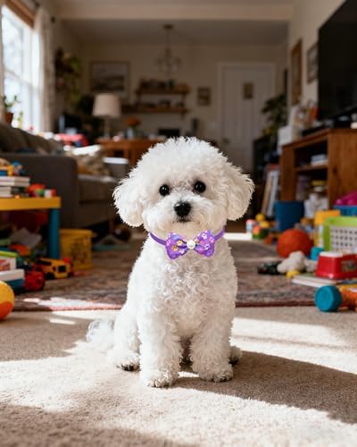 PET SHOW 50 Pack Paw Small Dog Collar Bow Ties Bulk Puppy Cats Adjustable Bowties for Medium Dogs Bowknots Holiday Party Ties Pet Grooming Accessories Assorted Randomly - Image 6