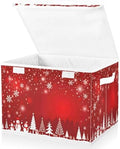 Bolaz Storage Bins with Lids and Handles, Christmas Tree Snowman Storage Box Storage Basket with Cover Collapsible Organizer Containers for Home Closet, Shelves by Unknown