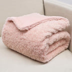 Reversible Pink Throw Blanket for Girls, 40x60 Inches by VigorSpring