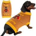 Thanksgiving Dog Sweater for Small Medium Dogs Adorable Festival Pattern Turkey Pet Costumes Turtleneck Knitted Puppy Clothes Soft Warm Cold Weather Dog Thanksgiving Outfit Party by BAOBICUTE