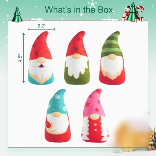 Christmas Catnip Toys Interactive Cats 5PCS Cat Nip Toy/Kitten Chew Plush Gift/Best Play Kick Stuff/Kitty Stuffed Teething Pillow/Cute and Soft Dental Gifts - Image 6