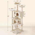 Yaheetech 70in Multi-Level Sturdy Cat Tree, Condo, Sisal Scratching Posts - Image 3