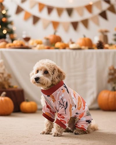 PET SHOW 4 Pack Fall Velvet Dog Pajamas for Medium Dogs - Image 7