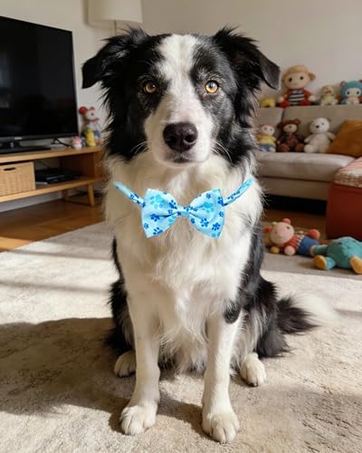 PET SHOW 30 Pack Paw Print Dog Bowties Bulk for Large Dogs - Image 5
