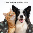 Luciphia 1 Pack 6 Dog Blankets Cat Soft Fluffy Fleece Pet Blanket Warm Cute Print Design Puppy Kitten Doggy Paw Large(41"x31") - Image 2