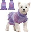 QBLEEV Dog Sweaters for Medium Dogs - Warm Winter & Fall Doggie Sweaters with Knitwear Cable Design for Puppy to Dog, Christmas & Everyday Use by QBLEEV