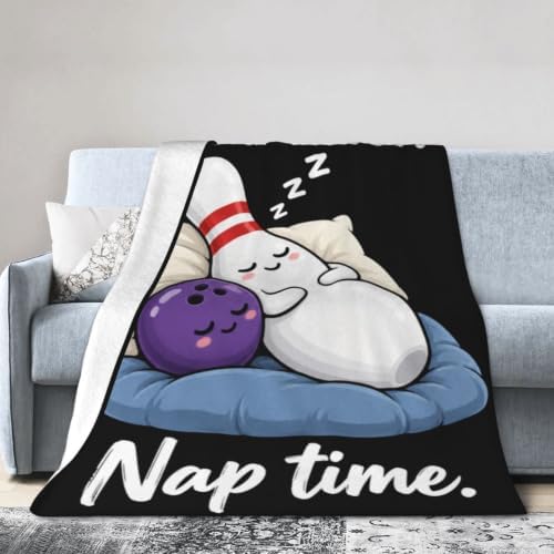 Sleepy Bowling Blanket Throw Gift for Girls Women 50"X40" - Image 4