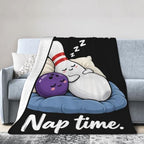 Sleepy Bowling Blanket Throw Gift for Girls Women 50"X40" - Image 4