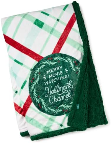 Hallmark Channel Oversized Blanket with Sherpa Backing Merry Movie Watching - Image 2