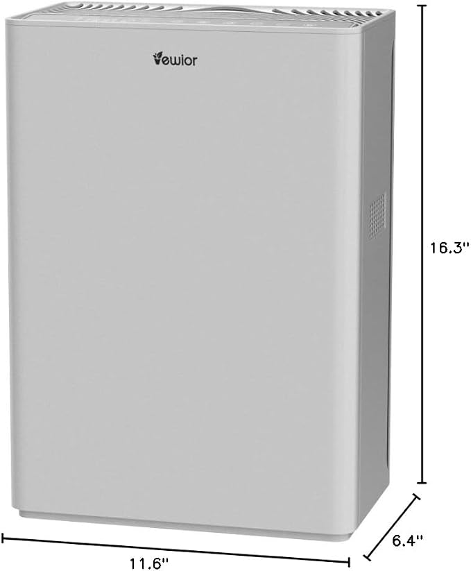 VEWIOR Air Purifiers For Home Large Room H13 HEPA Up to 2200 ft² | Air Cleaner with PM2.5 Display, Timer, Auto Mode, Sleep Mode, Fragrance Sponge for Pets Dander Dust Smoke Pollen