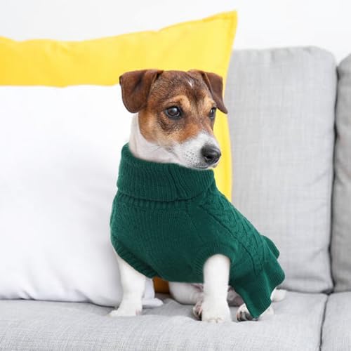 QBLEEV Dog Dress, Medium Puppy Sweaters - Warm, Soft Turtleneck Custom Holiday Sweaters for Dogs, Girls & Boys - Image 6