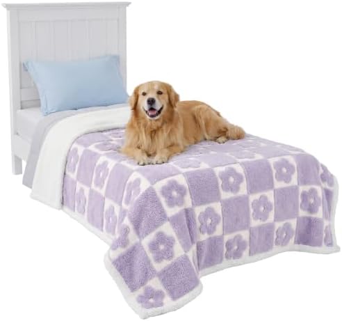 LE SURE Waterproof Blanket for Bed Cute Cozy 3D Jacquard, Twin（60x80） - Image 2
