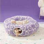 Lesure Donut Cute Jacquard Cat Tunnel Bed Kitten Toys for Puppy Bunny - Image 6