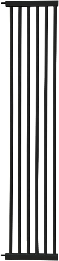 Lumizone Extra Tall Cat Gate Extension Kit 55.12" High 12.6" Wide Black | Tall Pet Gate Dog Gate for Doorway Hallway Stairs Pressure Mounted Extra Wide 1.37" Gap No Drilling