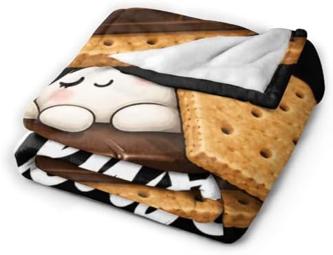 Sleepy S'More Blanket Throw Gift for Girls Women 80"X60" - Image 5