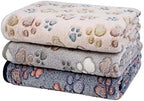 Dono 1 Pack 3 Dog Blankets, Soft Fluffy Fleece Pet Blanket Warm Sleep Mat Paw Print Design Puppy Kitten Throw Blankets Doggy Blanket for Dogs by Dono