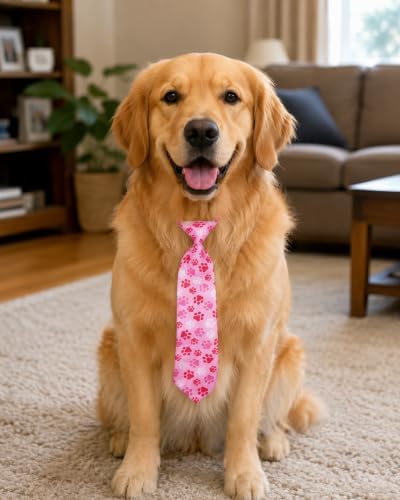 PET SHOW 30 Pack Paw Print Dog Ties Neckties Bulk for Large Dogs - Image 6