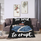 Sleepy Volcano Blanket Throw Gift for Girls Women 50"X40" - Image 3