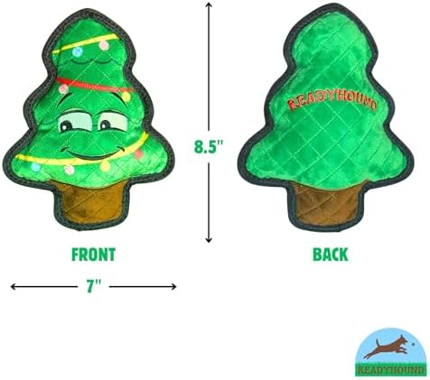 Durable Christmas Tree Squeaky Dog Toy for Aggressive Chewers, Tough Aggressive Dog Chew Toy, Chewer Dog Toy for Puppy, Small, and Medium Dogs for Holiday, Christmas, Winter - Image 3