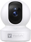 VicoHome CA48 Indoor Security Camera – 3K WiFi Pet & Baby Monitor, 360° Pan/Tilt, Night Vision, Motion Detection, Two-Way Audio, Works with VicoHome App