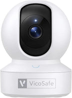 VicoHome CA48 Indoor Security Camera – 3K WiFi Pet & Baby Monitor, 360° Pan/Tilt, Night Vision, Motion Detection, Two-Way Audio, Works with VicoHome App