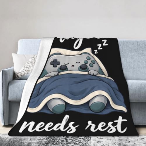 Sleepy Game Controller Blanket Throw Gift for Girls Women 60"X50" - Image 4