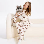 XPUDAC Matching Dog and Owner Pajamas for Women Sleepwear Pjs, 3XL - Image 2
