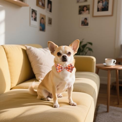Plaid Dog Bow Ties Bulk for Small Dogs 30 Pack 3.9"*2.1" S - Image 7