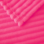 Hot Pink Fleece Throw Blanket 60”×80” for Couch Sofa Livingroom - Image 5