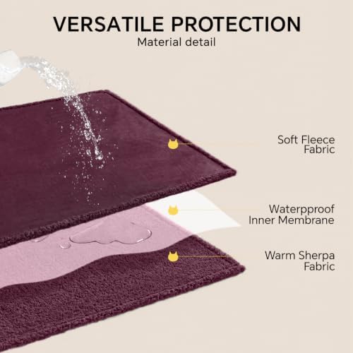 Luciphia Waterproof Blanket for Large Dog, Reversible Sherpa Couch Cover - Image 4