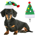 Dog Santa Hat for Christmas Cat Festival Costume Christmas Tree Shape Hat by KAMABRIDAL